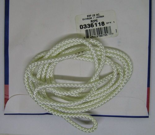 New evinrude johnson marine boat oem 59&#034; recoil rope part no. 0336118