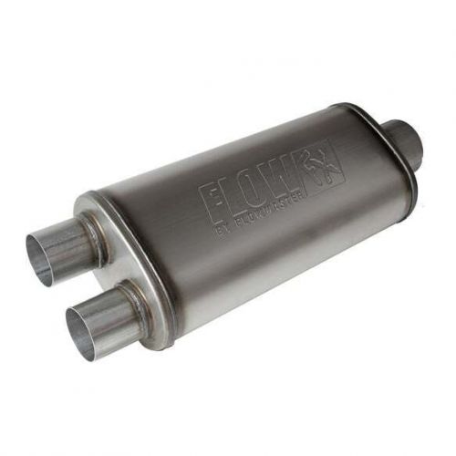 Flowmaster 3.50&#034; center in/2.50 dual out straight stainless steel flowfx muffler