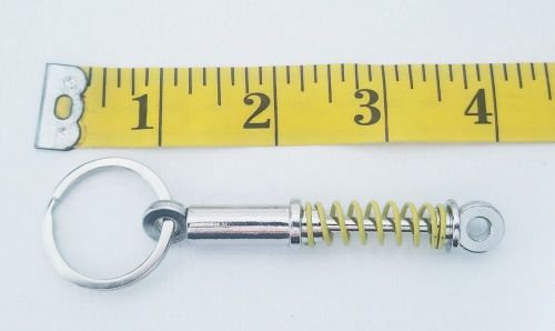 Jdm yellow coilover shock absorber 4 inch keyring keychain