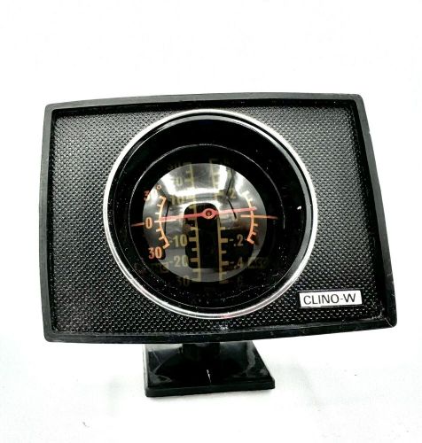 Vintage clino-w clinometer - black dash mount auto car marine boat airplane