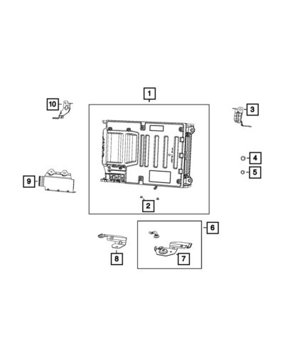 Genuine mopar battery cover 4610380aa