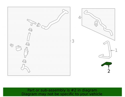 Genuine mitsubishi lower hose 2922a614