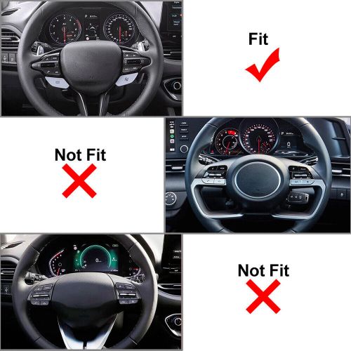 Interior steering wheel paddle shifter extend accessories for hyundai i30 19-23