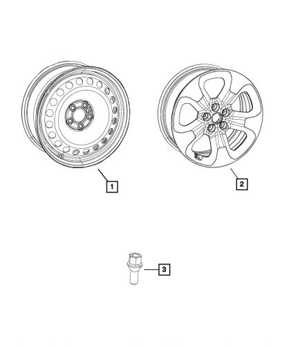 Genuine mopar wheel lug stud 68230868aa