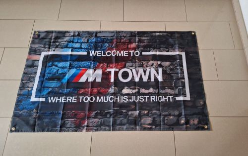 Bmw motorsport m town flag / banner / merchandise / advertising / wall art-