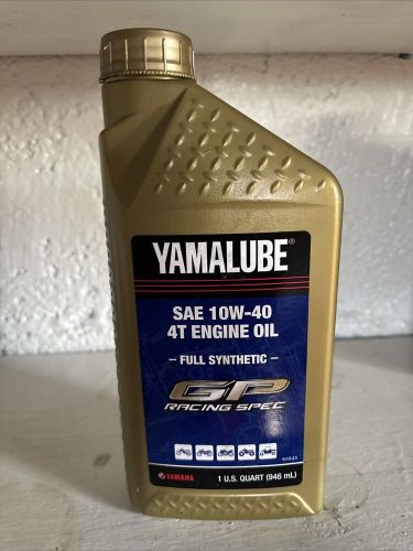 Yamalube oem 10w40 full synthetic gp racing spec oil - 1 quart  lub-rs4gp-fs-12