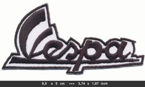 Vespa logo patch patch iron on picture scooter scooter italy black-