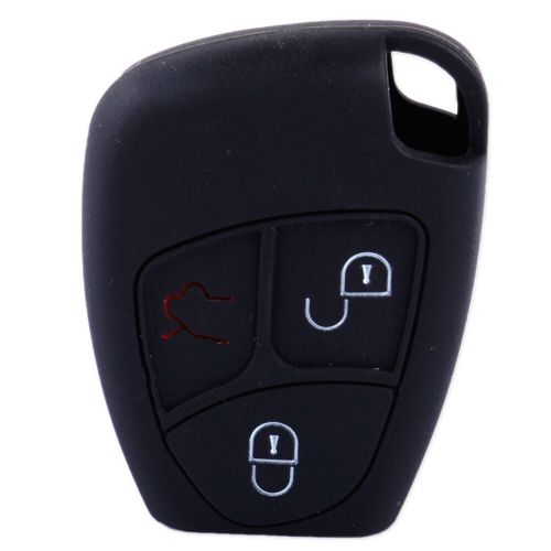 3button silicone key fob cover fit for mercedes benz cl55 remote case holder # （