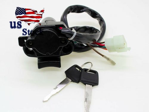 Us steering ignition switch lock key for kawasaki ex250f2 ninja 250r 1988-1990