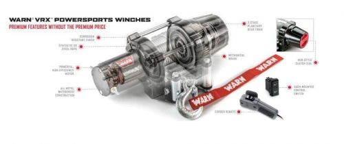 Warn 101035 vrx 35 powersports/atv winch - 3,500 lb capacity