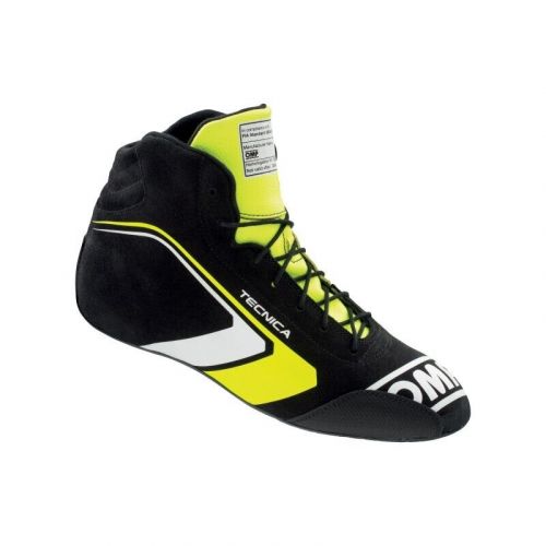 Omp tecnica shoes black/fluorescent yellow size 40 (fia 8856-2018)