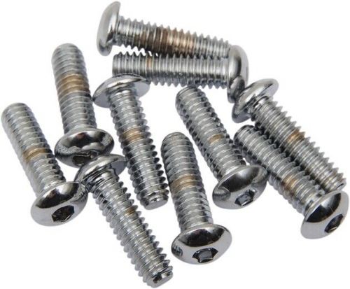 Ds button-head bolts 1/4&#034;-20 x 1&#034; chrome 10-pack