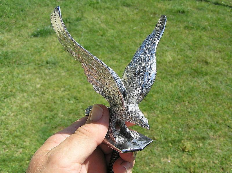 ~ american eagle hood ornament ~ metal emblem *new & unique!* ~ reo mack truck