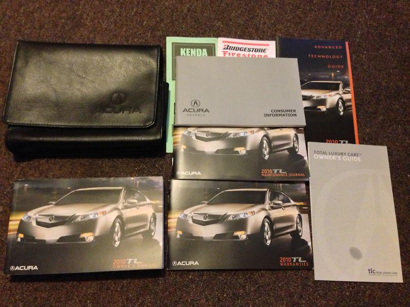 10 2010 acura tl t l owners manual set