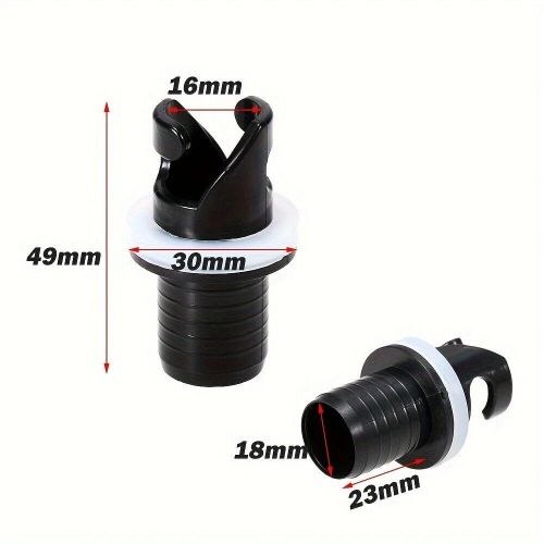 Isure marine 2pcs inflatable kayak boat plastic air valve adapter h-r hose