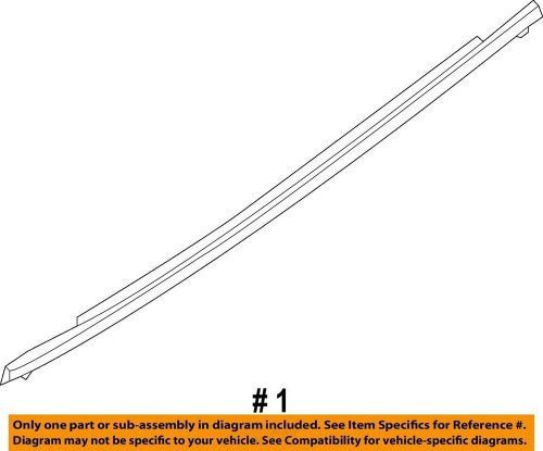 Mazda oem 14-18 3-door window sweep-belt molding weatherstrip right bjs850640b