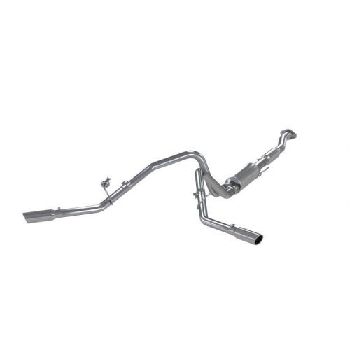 Mbrp fits 11 ford f-150 5.0l v8 aluminized cat back dual split side exit