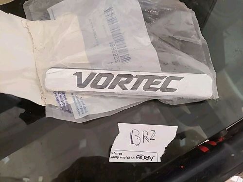 2007-2010 silverado 2500 3500 chrome &#034;vortec&#034; hood emblem new gm # 25886641