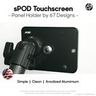 67 designs spod touchscreen holder 20mm ball 67d - black - new