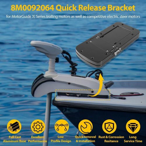 8m0092064 xi series quick-release bracket kit for motorguide xi5 trolling motors