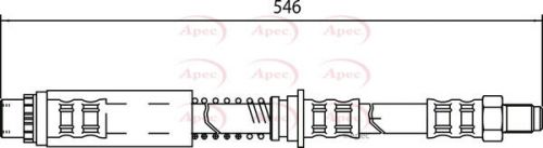 Brake hose front hos4047 apec hydraulic shb000840 shb101219 quality guaranteed