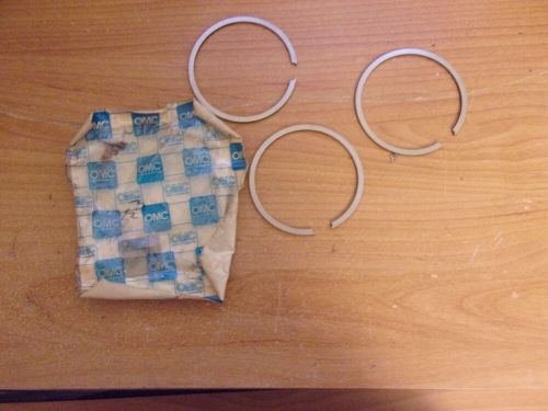 593429  omc evinrude johnson 1968 55/65 hp outboard piston ring set (3) .020