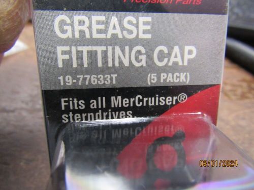 5 new oem mercury quicksilver grease fitting caps 19-77633t