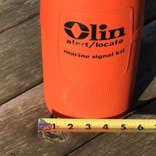 Vintage 1980s olin alert/locate marine signal kit waterproof case container only