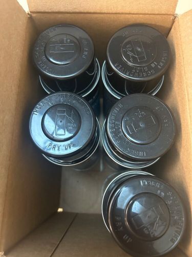 New 5 cans -mercury marine phantom black enamel spray paint 12 oz #92-802878q1