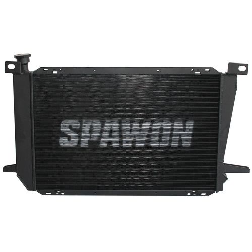 Black radiator for ford bronco f-150 f-250 f-350 1985-1996 at mt l6 1452 spawon