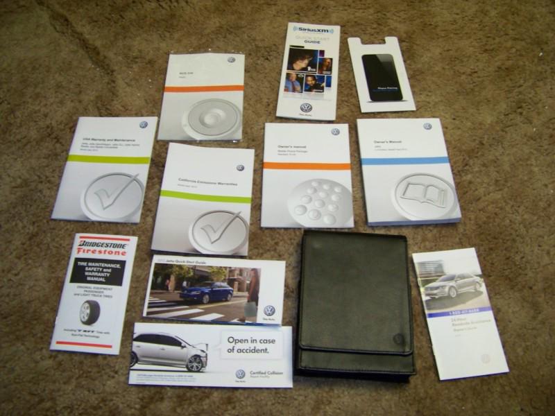 2013 vw jetta owners operators guide manual new with factory case