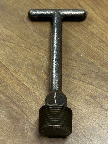 Chris craft t handle drain plug 5 1/8&#034; h 2 1/4&#034; w hole boat antique vintage