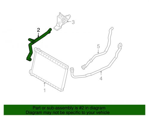 Genuine bmw hvac heater hose 64219222696