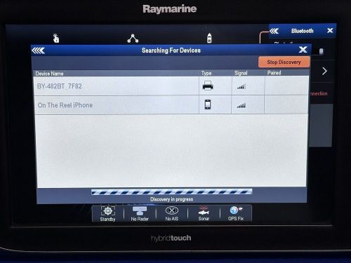 Raymarine e125 hybridtouch gps chartplotter mfd display only