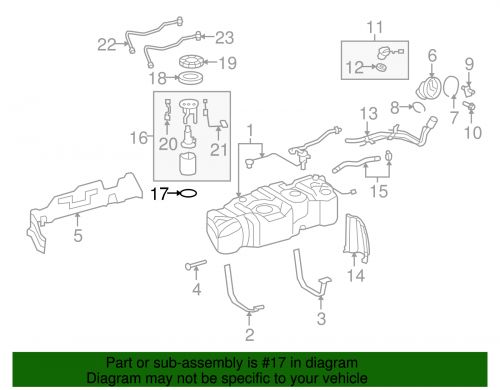 Genuine toyota fuel pump tank seal 77169-0c010