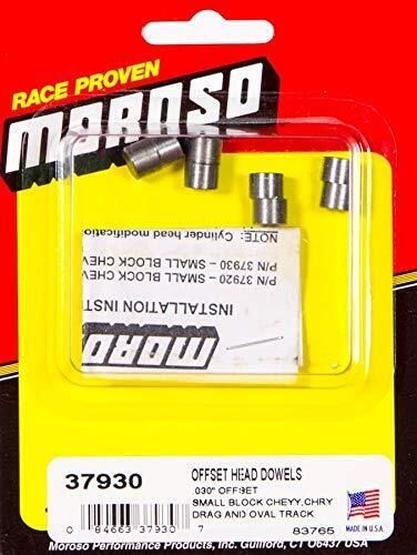 Moroso 37930 0 030  offset cylinder head dowel for small block fits for  chevy