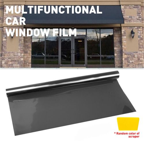 20inch x 10feet uncut roll window tint 35% super dark black film for car home