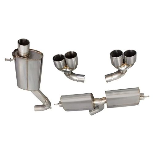 Audi tt mk2 3.2 v6/tts mk2 2.75&#034; resonated catback exhaust polished daytona tip