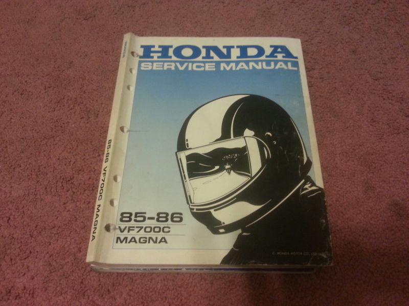 Honda genuine shop / service manual for honda '85-'86 vf700c magna