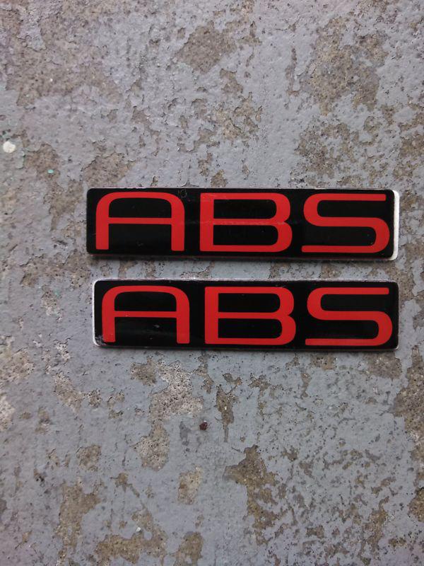 Abs fender emblems- new !!