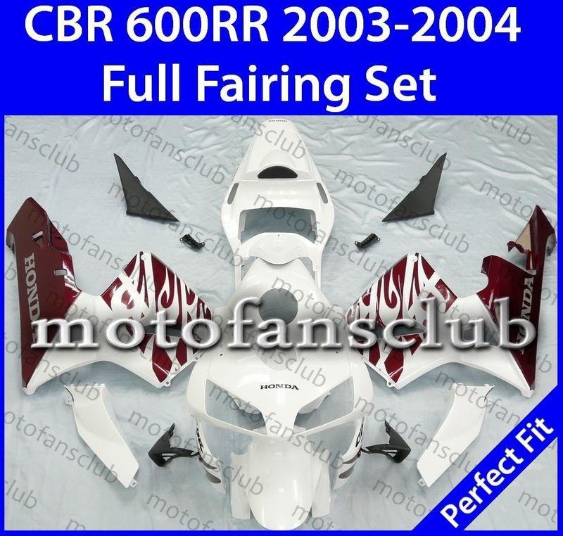 Fit honda cbr600rr 03 04 cbr 600 rr 2003 2004 fairing kit bodywork #77 b