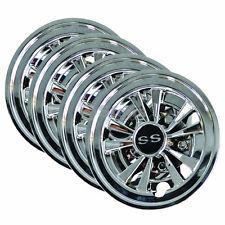 Golf cart ss wheel covers hub caps yamaha club car ez-go par car  8" (set of 4)