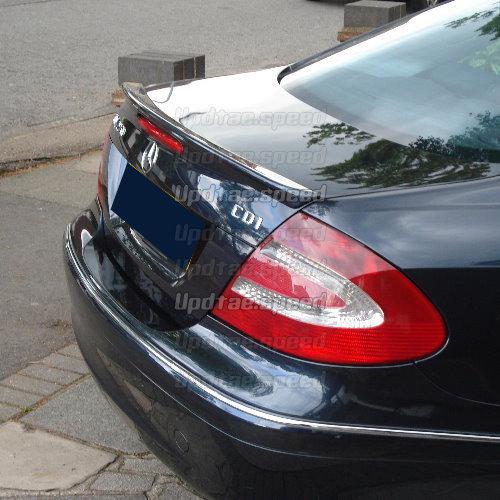 Unpainted for mercedes benz clk w209 coupe a type rear trunk spoiler 2003-2008 ◙