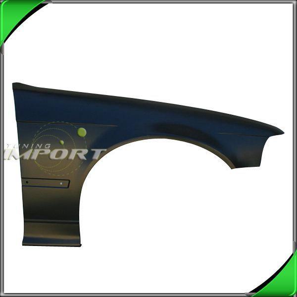 1992-1996 bmw e36 318ti 325i right front fender primered black steel replacement