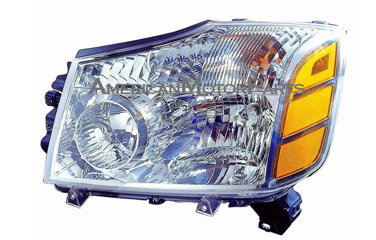 Left driver side replacement headlight 04-07 nissan armada titan - 260607s025