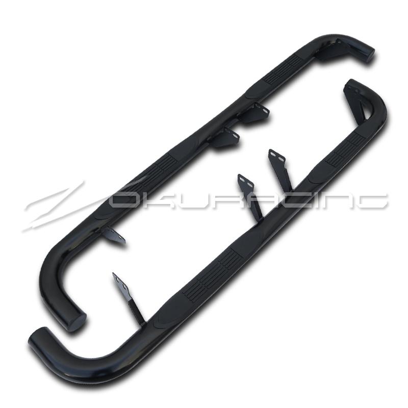 Black 2003-2010 hummer h2 3" nerf bars side step running board