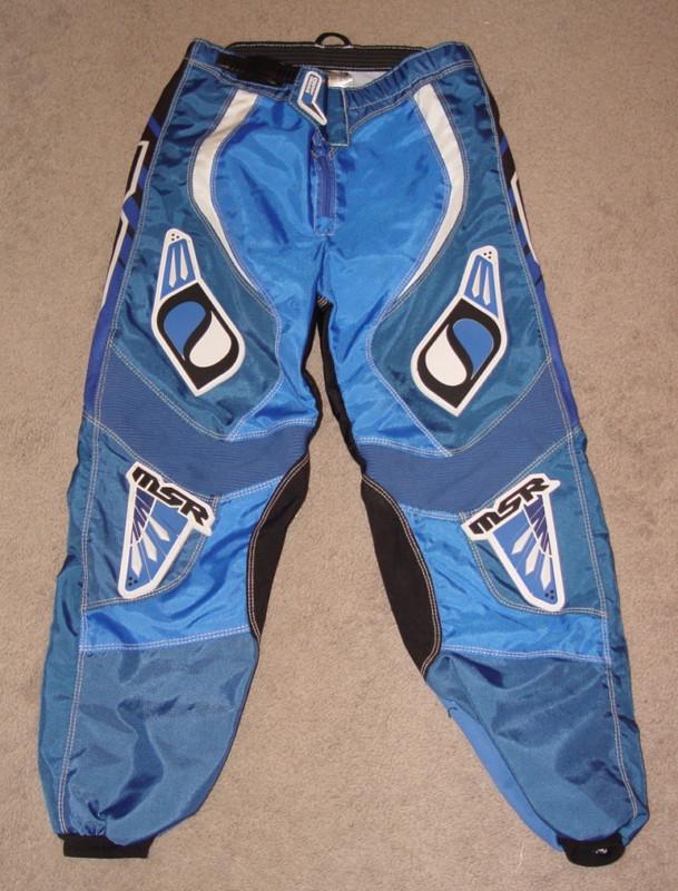 Msr...motocross dirt offroad pants...blue axxis...youth 26