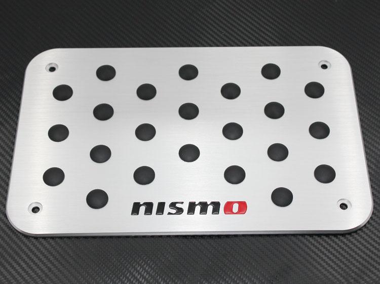 Thick aluminum sport style foot rest carpet antiskid pedal pad fit nissan nismo