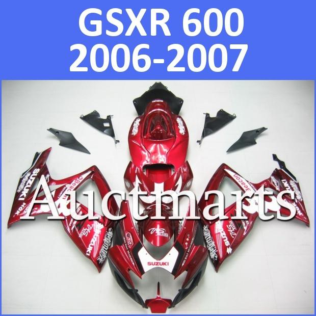 Fit suzuki gsxr 750 gsxr 600 06 07 gsx-r 2006 2007 fairing bodywork k6 g48 d00