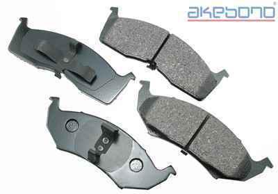 Akebono act642 brake pad or shoe, front-proact ultra premium ceramic pads